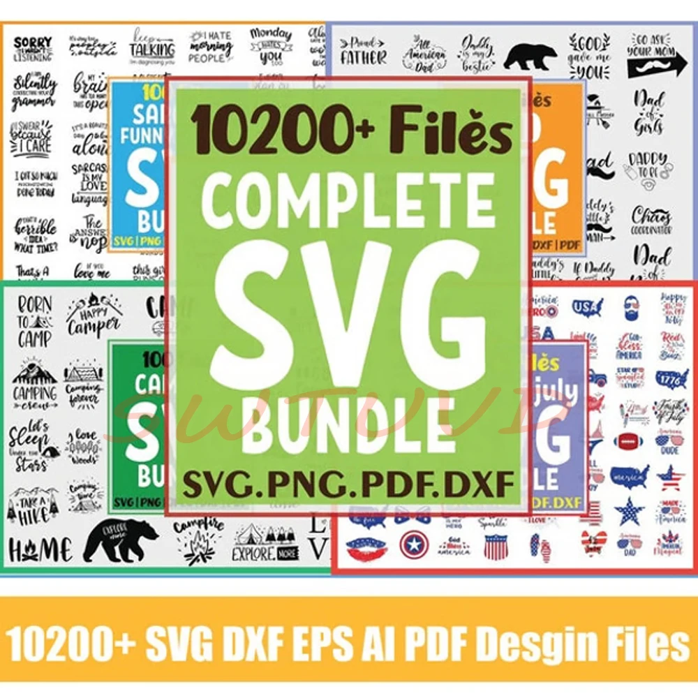 Laser Engraving Software - 10200 Mega Massive SVG-bestanden Cricut-bundel Lasergesneden