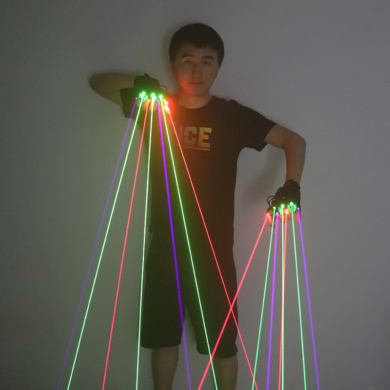 Industrial Laser Projector - Groen Rood Blauw Laserhandschoenen Met 7