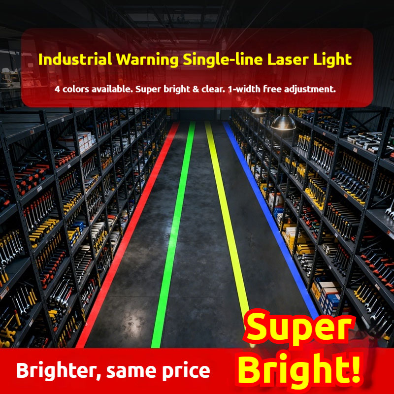 Industrial Laser Projector - Enkelvoudige lijn laserprojectielamp, hoge helderheid, geel